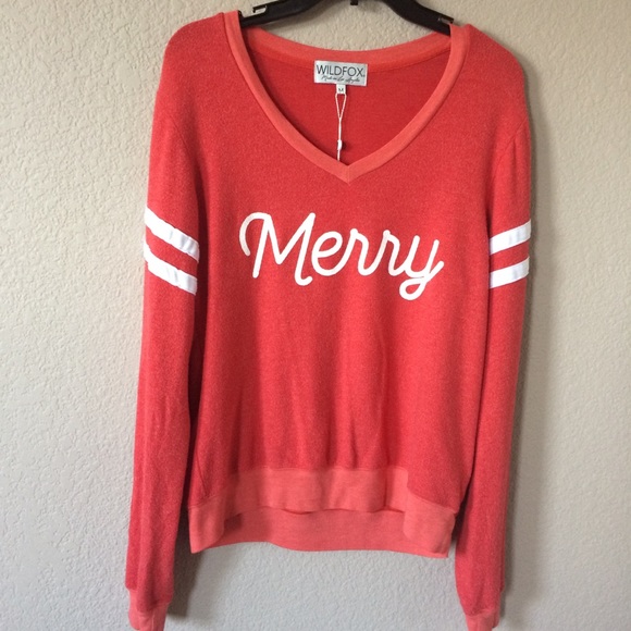 Wildfox “Merry” V-neck Sweater - Picture 2 of 8